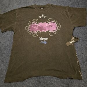 Civilregime Black and Purple Graphic Tee